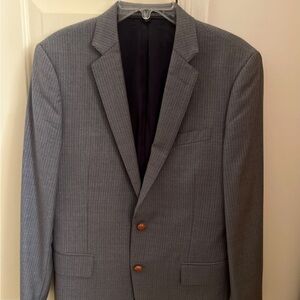 J. Crew Charcoal Pinstripe Blazer